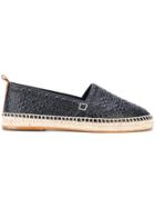 Loewe Embossed Logo Espadrilles - Black