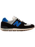 New Balance Black And Grey 576 Suede Sneakers