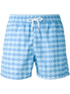 Drawstring Swim Shorts - Men - Cotton/polyamide - Xl, Blue, Cotton/polyamide, Frescobol Carioca