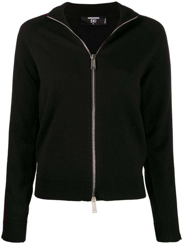 Dsquared2 Logo Stripe Track Jacket - Black
