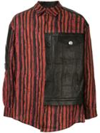 Martine Rose Striped Boxy Shirt - Red