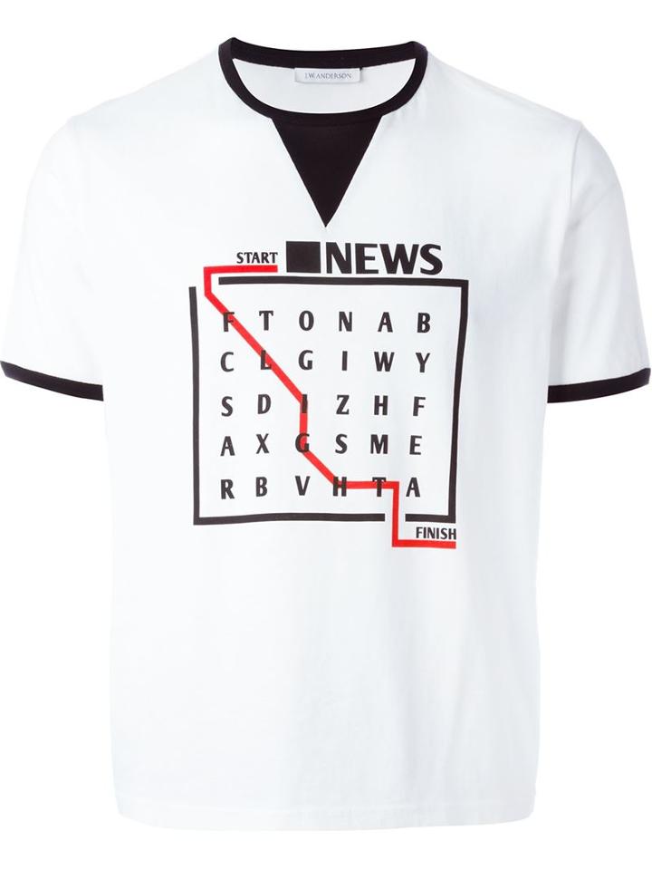 J.w. Anderson 'world Search' T-shirt