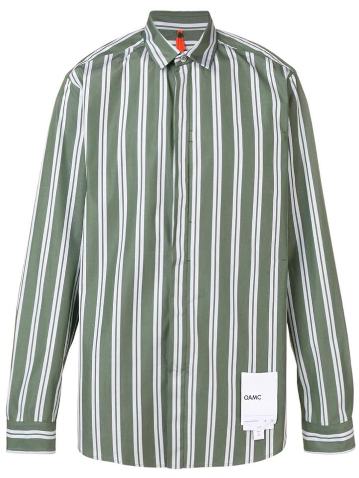 Oamc Striped Shirt - Green