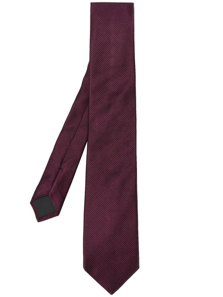 Boss Hugo Boss Diagonal Woven Tie - Pink & Purple