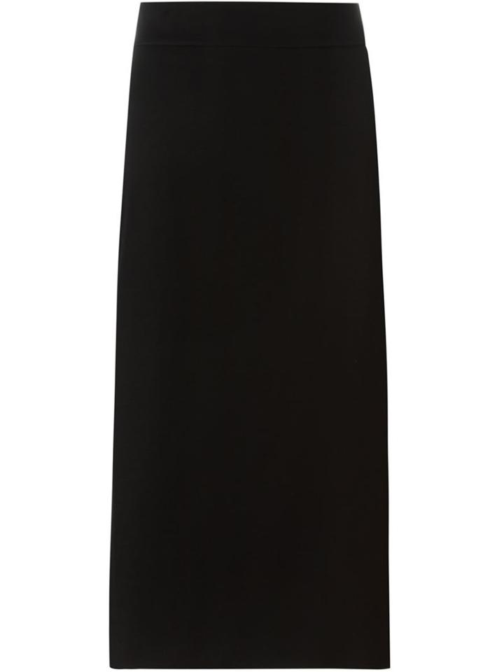 Msgm High Waist Pencil Skirt, Women's, Size: 38, Black, Cotton/polyamide/polyester/spandex/elastane