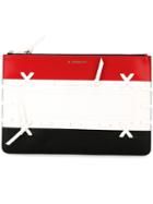 Givenchy Tri-colour Woven Clutch, Women's, Black, Calf Leather