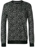 Just Cavalli Patterned Sweater - Grey