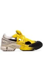 Adidas Black, Yellow And Beige X Raf Simons Replicant Ozweego Sock