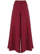 Vivetta - Cropped Flared Trousers - Women - Cotton/polyester/spandex/elastane/viscose - 40, Pink/purple, Cotton/polyester/spandex/elastane/viscose