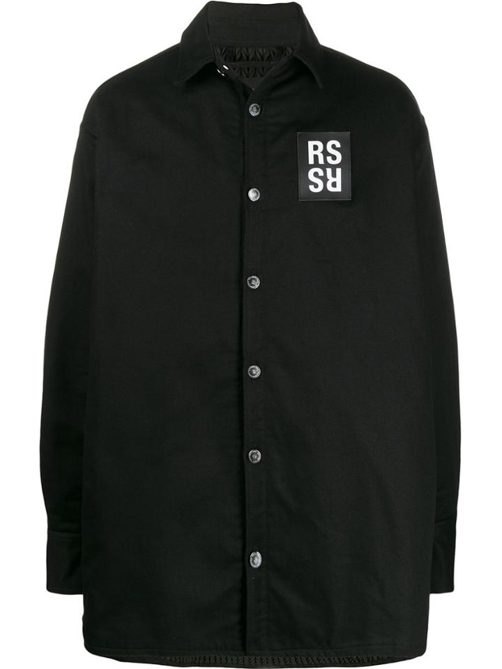 Raf Simons Padded Denim Overshirt - Black