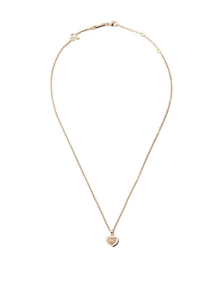 Chopard 18kt Yellow Gold Happy Diamonds Icons Pendant Necklace -