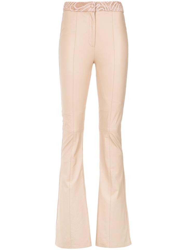 Martha Medeiros Magali Wide Leg Trousers - Nude & Neutrals