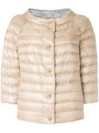 Herno Cropped Padded Jacket - Neutrals