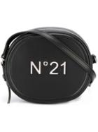 No21 Round Crossbody Bag, Women's, Black, Calf Leather