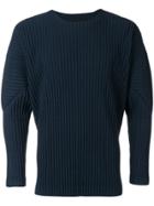 Homme Plissé Issey Miyake Structured Long Sleeve Top - Blue