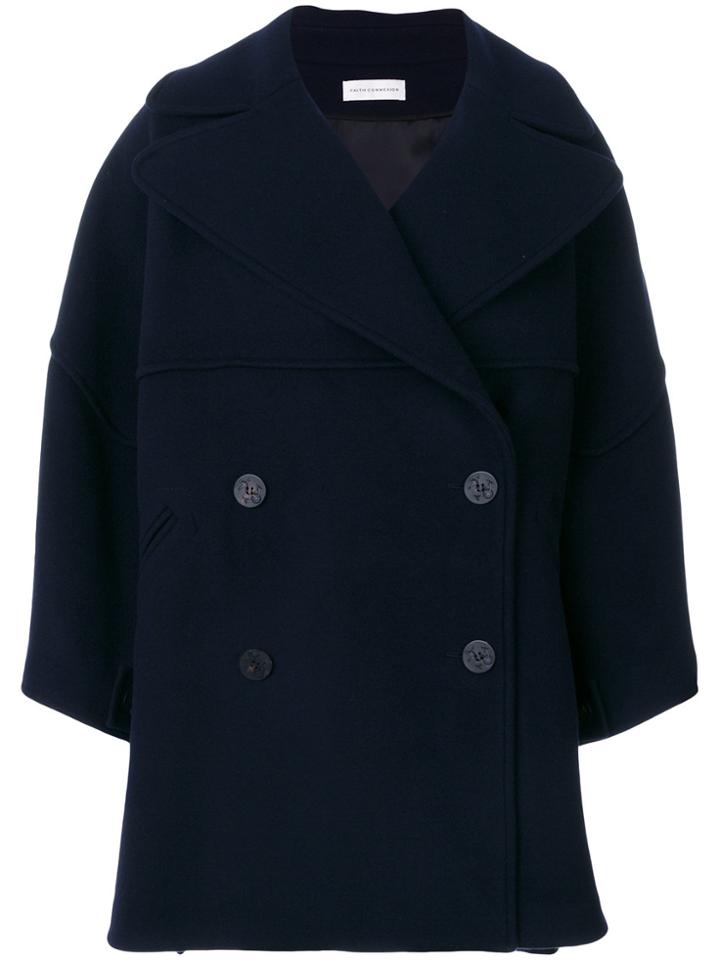 Faith Connexion Oversized Sleeve Coat - Blue