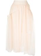Simone Rocha Tulle Skirt, Women's, Size: 8, Nude/neutrals, Polyimide/acetate/cupro