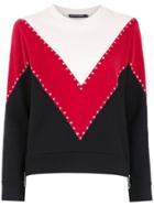 Reinaldo Lourenço Chevron Velour Sweatshirt - Multicolour