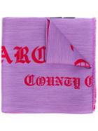 Marcelo Burlon County Of Milan Skull Tattoo Scarf - Pink & Purple