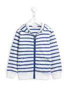 Moncler Kids Striped Hoodie, Boy's, Size: 8 Yrs, Blue