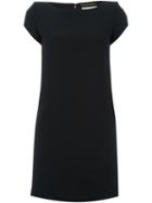 Saint Laurent Short Shift Dress, Women's, Size: 44, Black, Acetate/viscose/silk