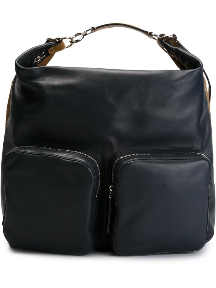Marni Front Zipped Pocket Backpack - Blue