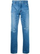 Taakk - Tapered Cropped Jeans - Men - Cotton/polyester/rayon - 3, Blue, Cotton/polyester/rayon