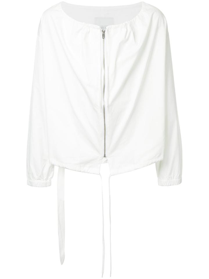 Unused Denim Zip Jacket - White