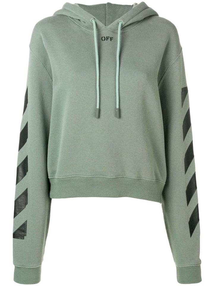 Off-white Logo Hoodie - Green