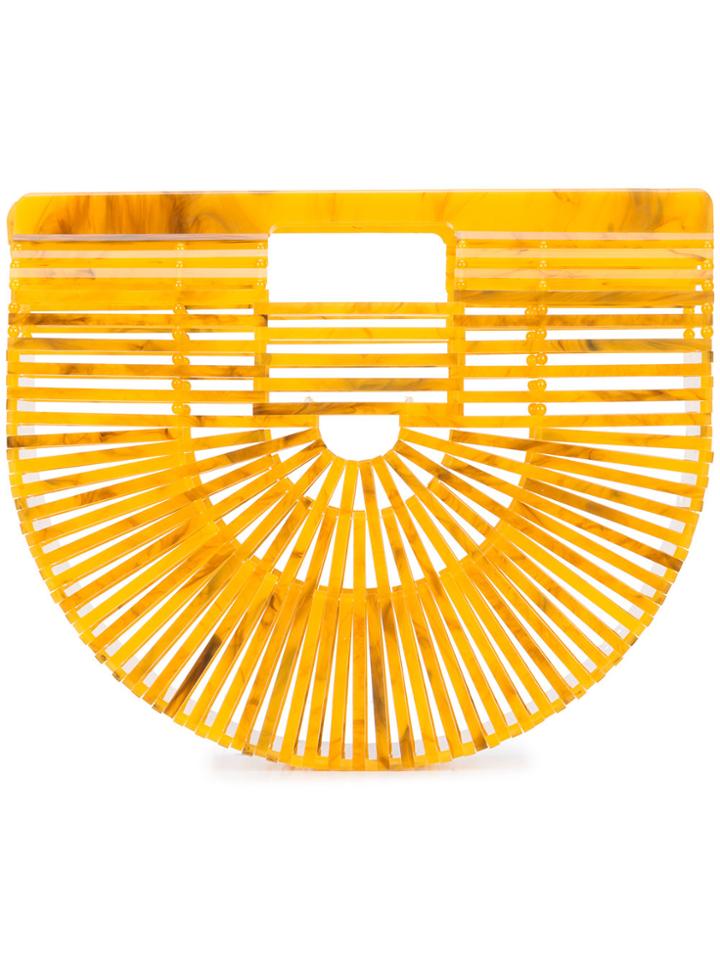 Cult Gaia Small Ark Clutch - Yellow & Orange