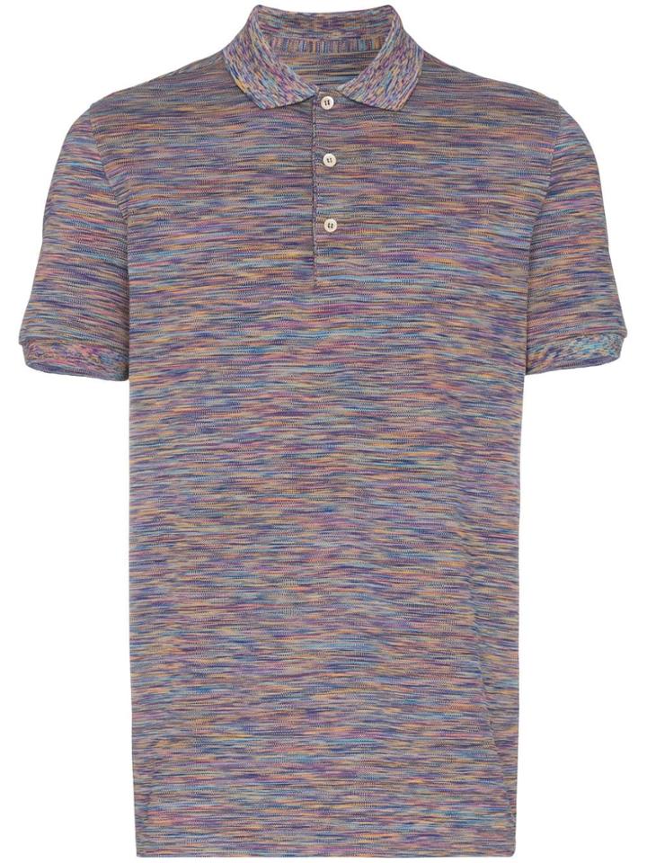 Missoni Waffle Stitch Polo Shirt - 108 - Multicoloured
