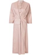 Sea Fusion Coat Dress - Pink