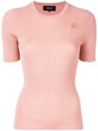Rochas Ribbed Knit Jumper - Pink