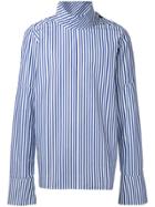 Strateas Carlucci Sterile Funnel Blouse - Blue