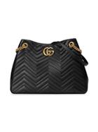 Gucci Gg Marmont Matelassé Shoulder Bag - Black