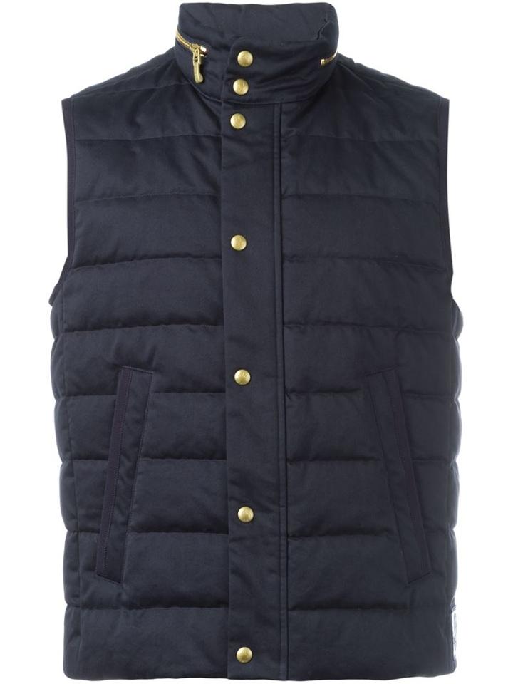 Moncler Gamme Bleu Padded Gilet, Men's, Size: 2, Blue, Cotton/polyamide/feather Down