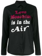 Love Moschino Slogan Print Shirt - Black