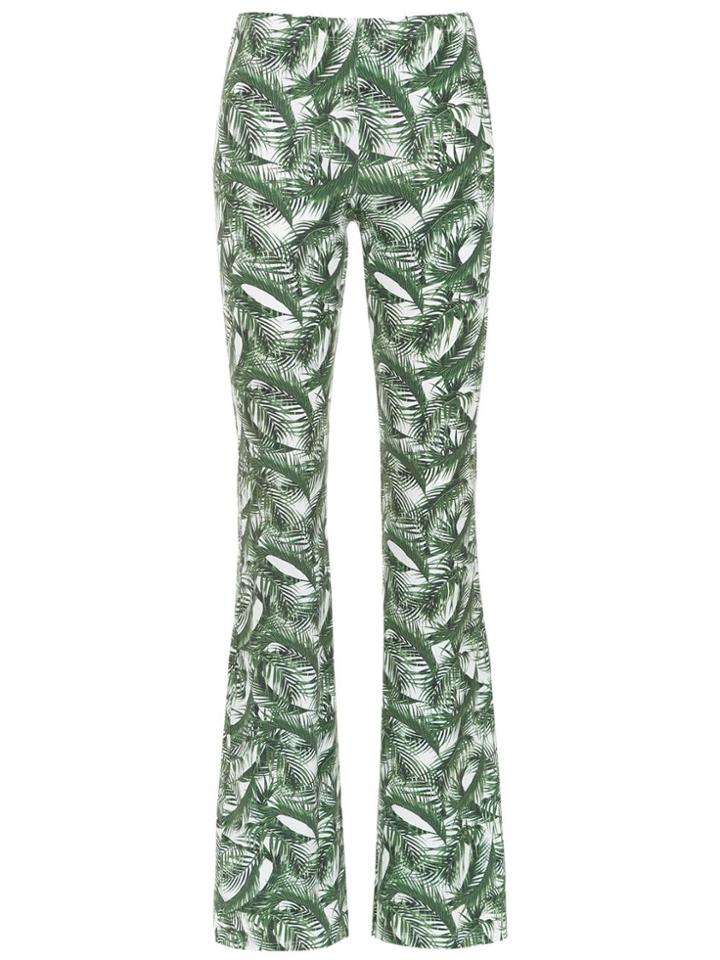 Track & Field Printed Flared Trousers - Green