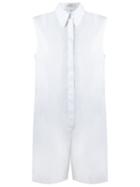 Andrea Marques Playsuit, Women's, Size: 40, White, Cotton