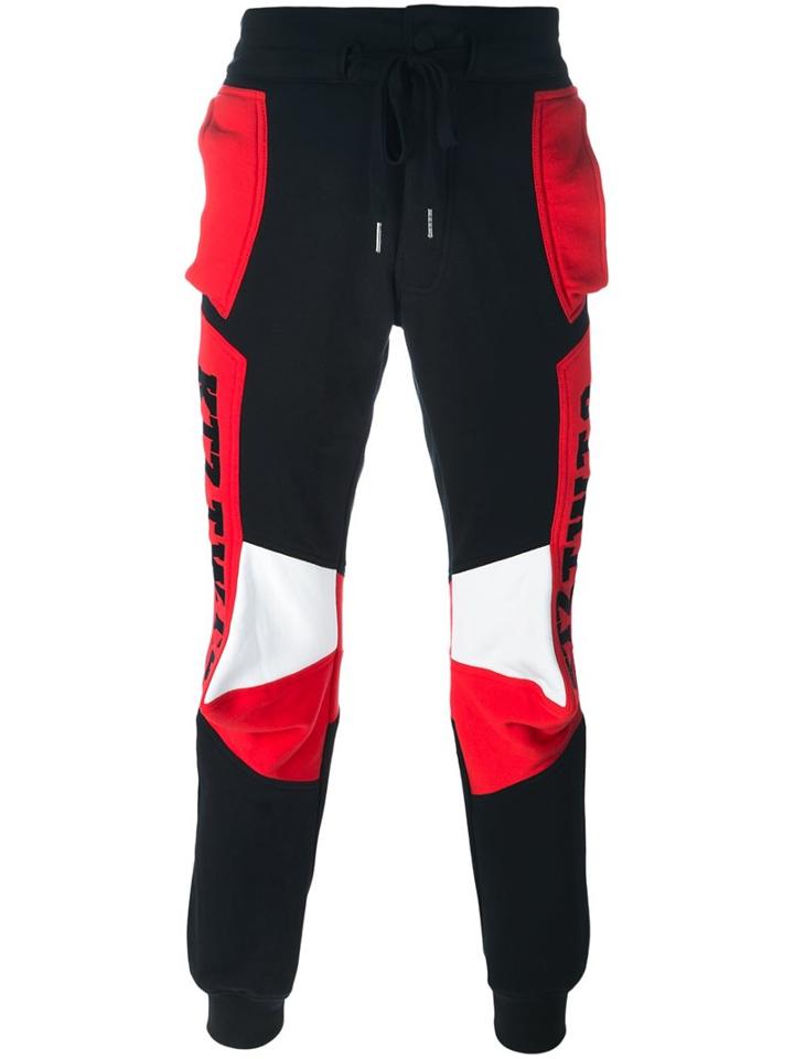 Ktz Biker Track Pants, Men's, Size: Small, Black, Cotton