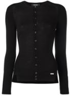 Dsquared2 Round Neck Cardigan, Women's, Size: Medium, Black, Wool