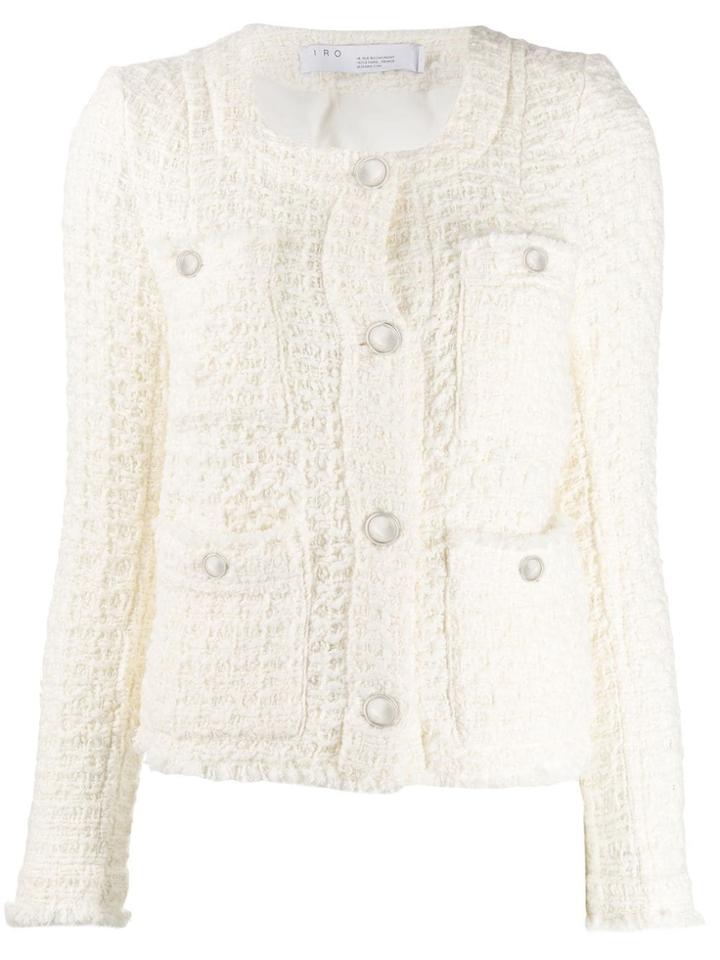 Iro Fitted Bouclé Jacket - Neutrals