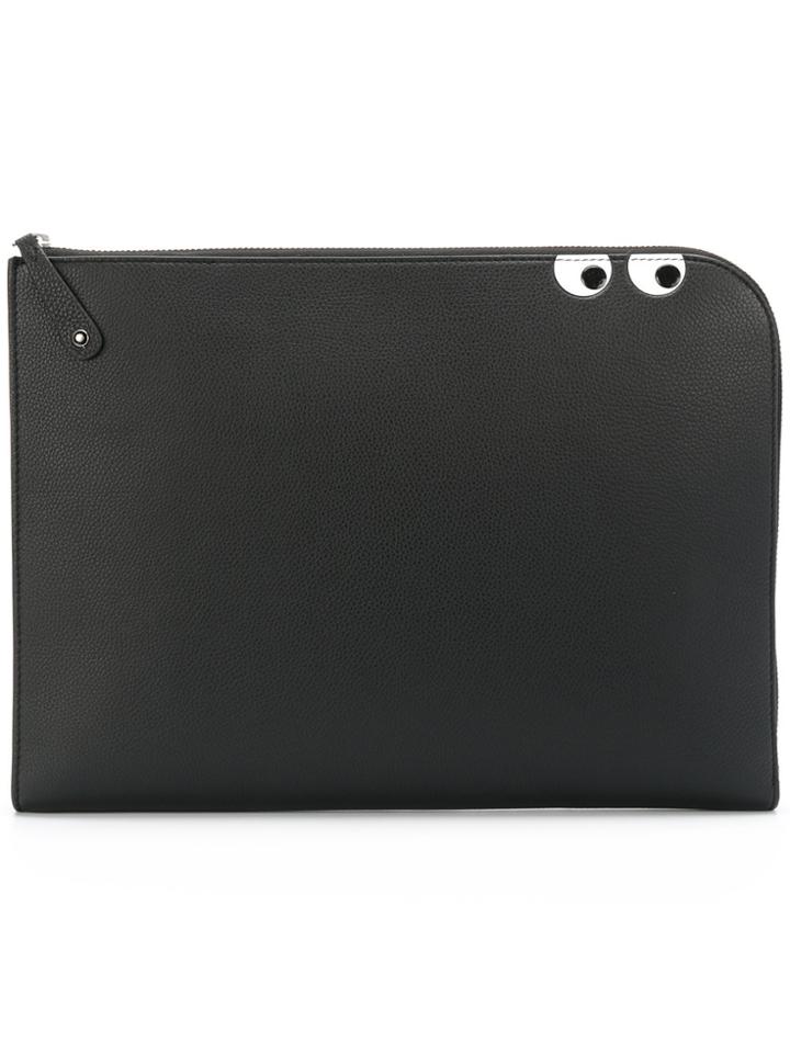 Anya Hindmarch Eyes Document Case - Black
