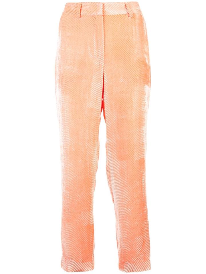 Sies Marjan Cropped Corduroy Trousers - Yellow & Orange