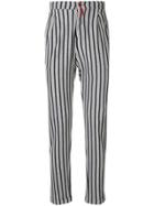 Kiton Striped Fitted Trousers - Grey