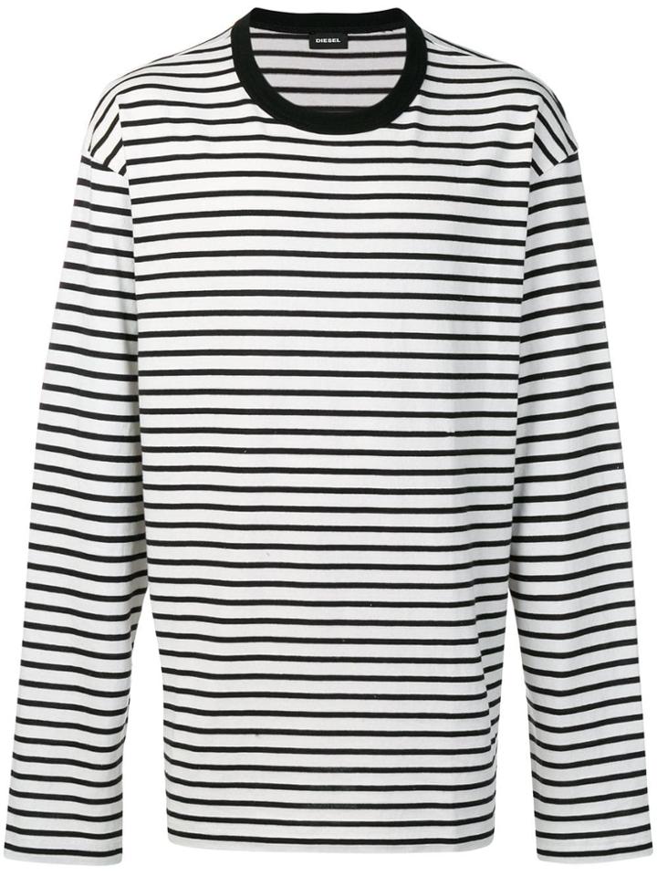 Diesel Striped Long-sleeve T-shirt - Black