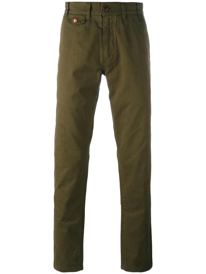 Barbour 'neuston' Chinos, Men's, Size: 36, Green, Cotton