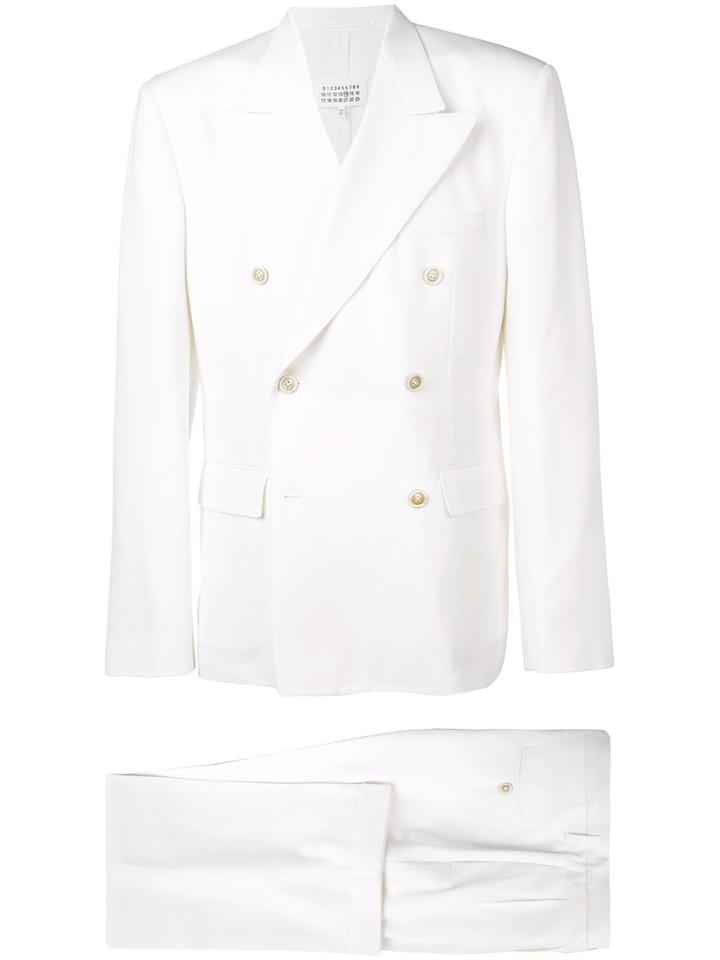Maison Margiela Double Breasted Suit - White