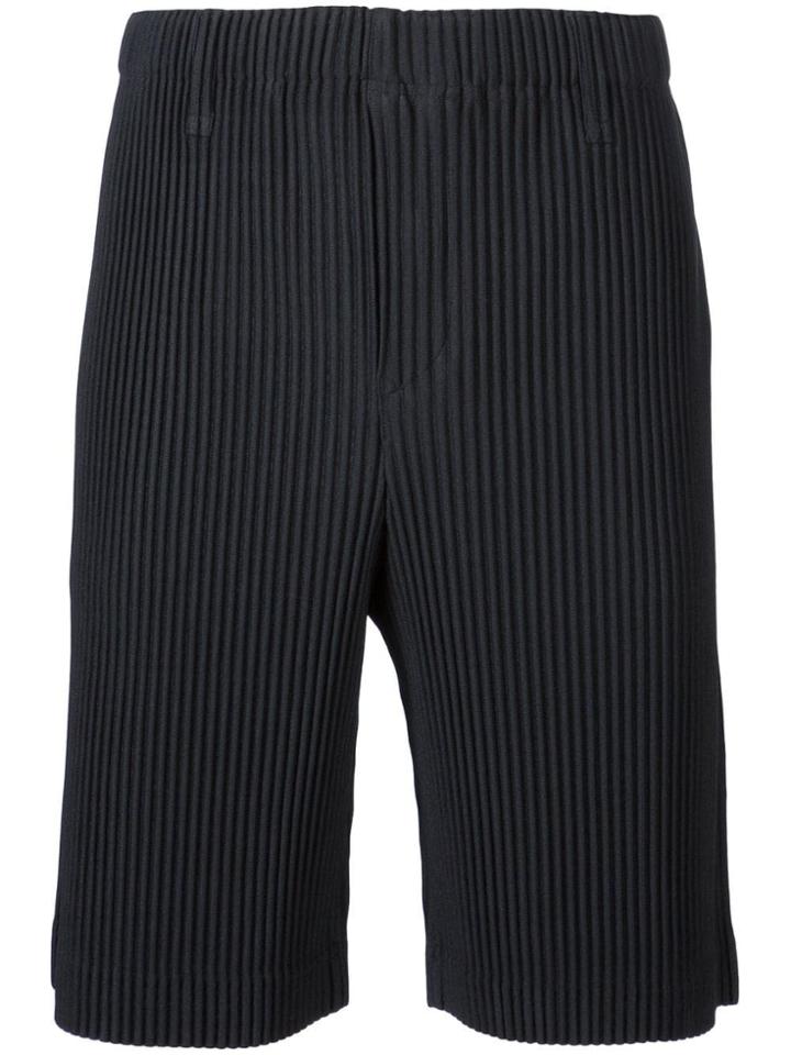Homme Plissé Issey Miyake Pleated Slim Shorts - Black