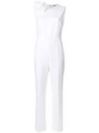 Msgm Rosette-embellished Jumpsuit - White